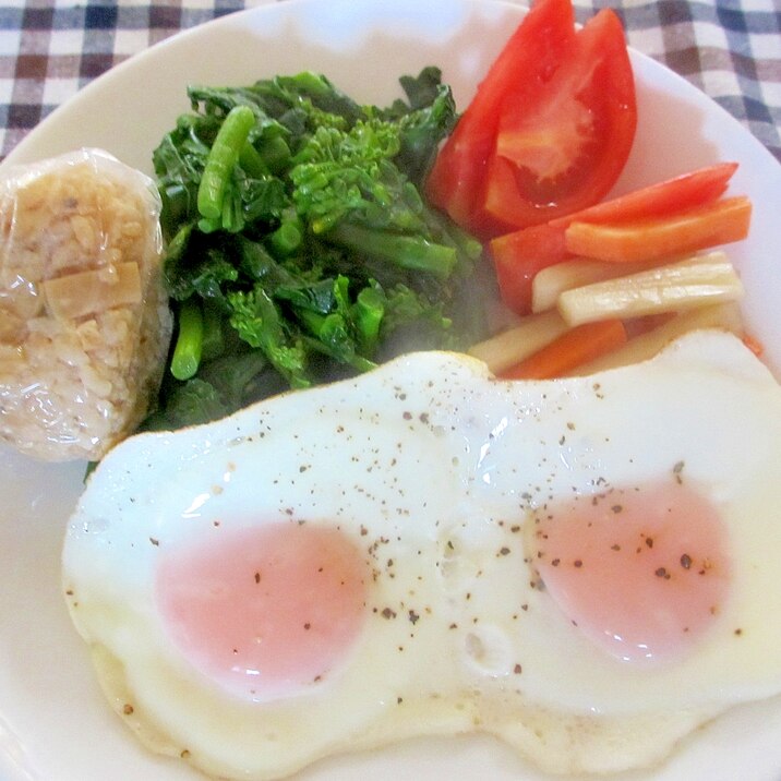 目玉焼きのダイエットプレート